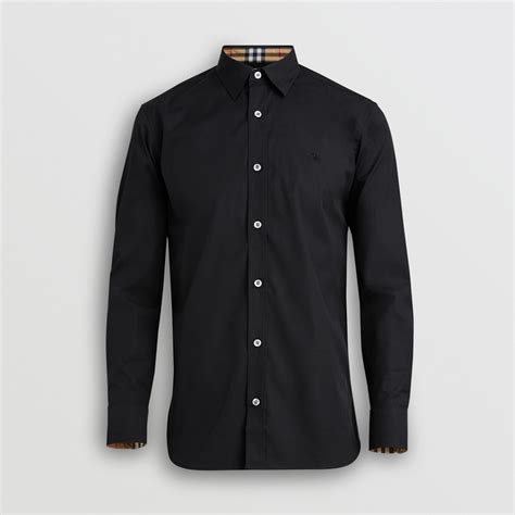 burberry camicia nera uomo|Scopri la nuova collezione di camicie Burberry uomo su FARFETCH.